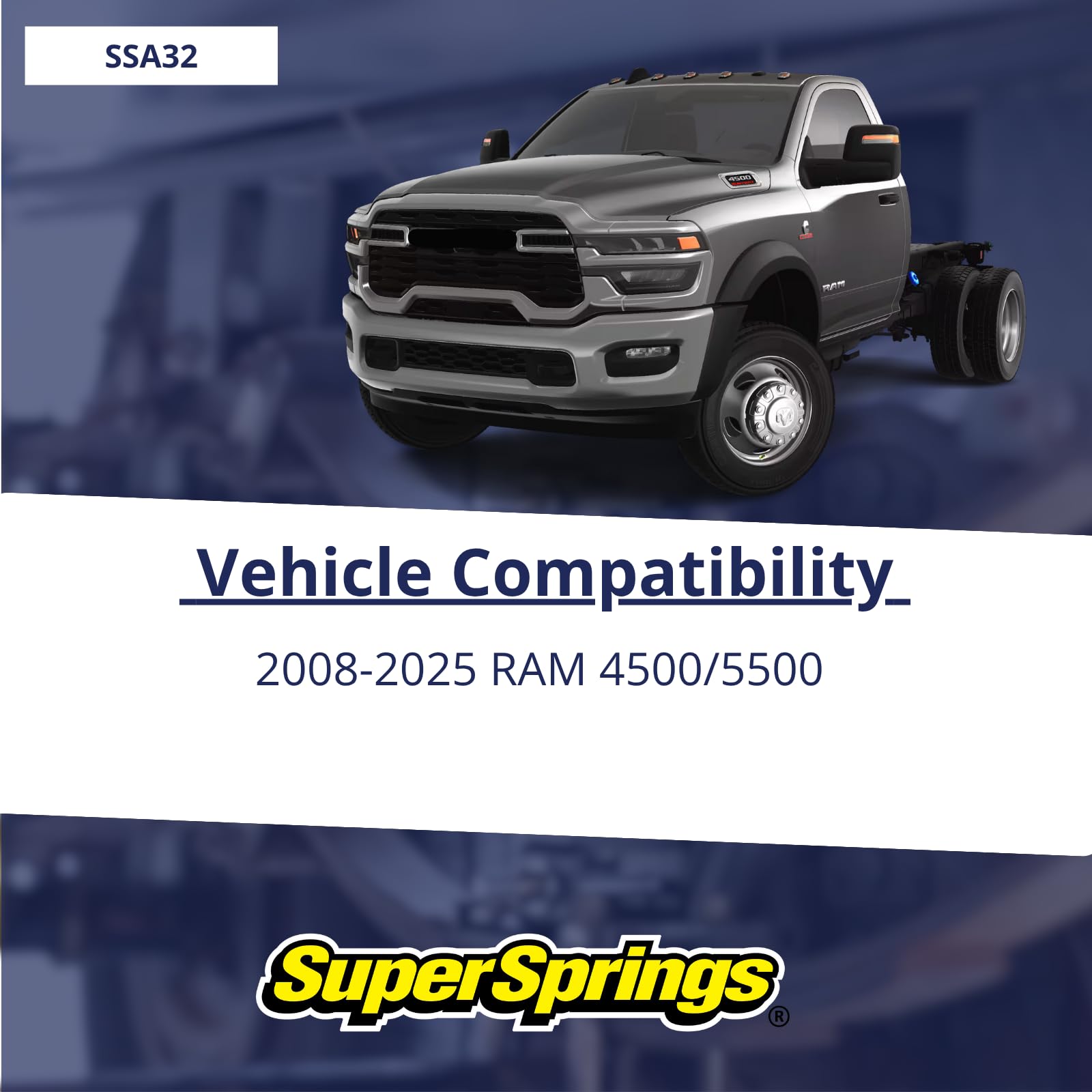SuperSprings SSA32 for Dodge RAM 4500|5500, black