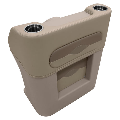 Wise Premier Series BM1158-1749 Pontoon Helm Steering Console, Mocha Java/Café/Mushroom