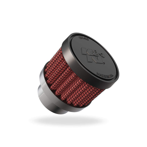 K&N Air Filter/Breather Vent: High Performance, Premium, Washable, Replacement Engine Filter: Flange Diameter: 0.75 in, Filter Height: 1.125 in, Flange Length: 0.4375 in, Shape: Breather, 62-1560