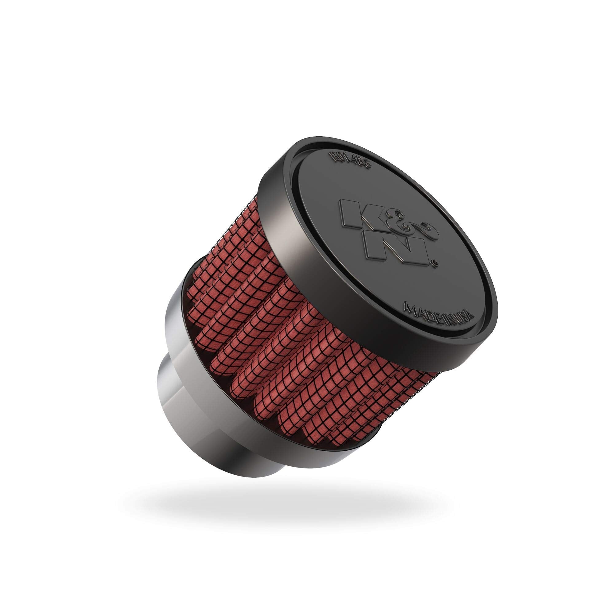 K&N Air Filter/Breather Vent: High Performance, Premium, Washable, Replacement Engine Filter: Flange Diameter: 0.75 in, Filter Height: 1.125 in, Flange Length: 0.4375 in, Shape: Breather, 62-1560
