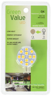 15001V Green Value LED Replacement Light Bulb Base