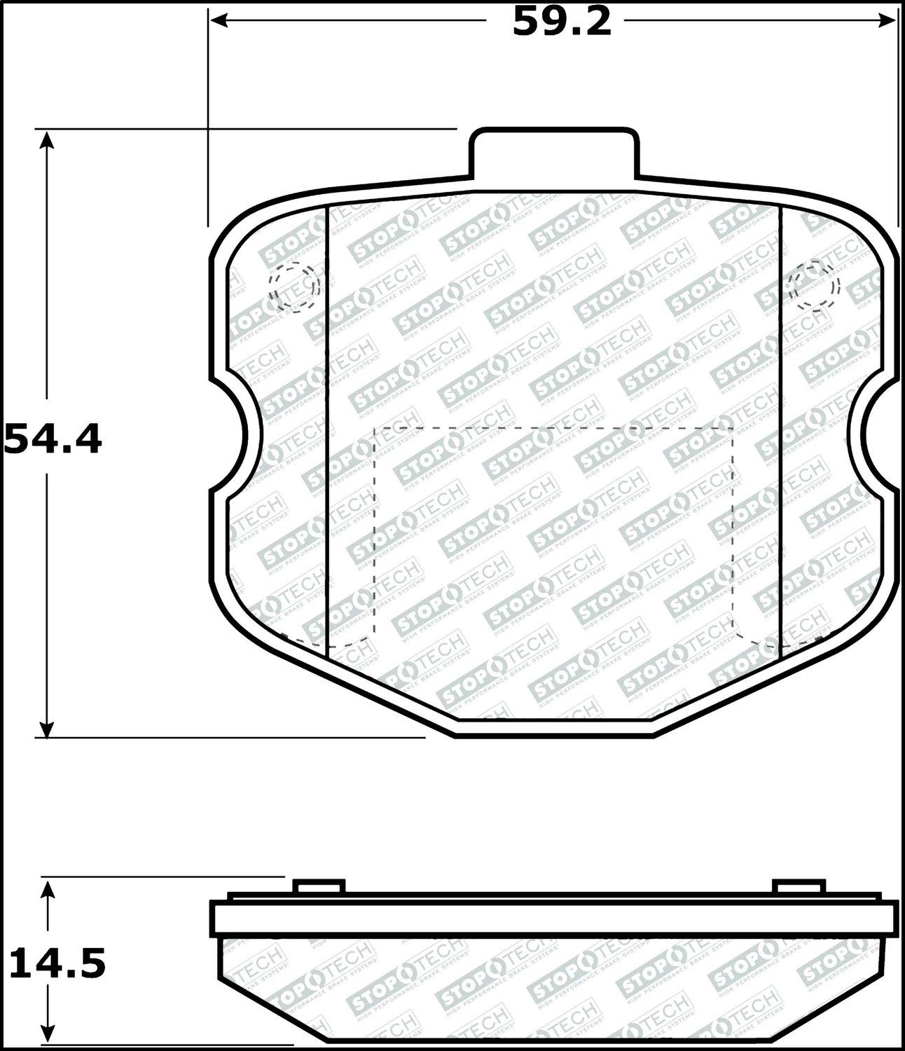 Street Select StopTech Brake Pads 305.11850