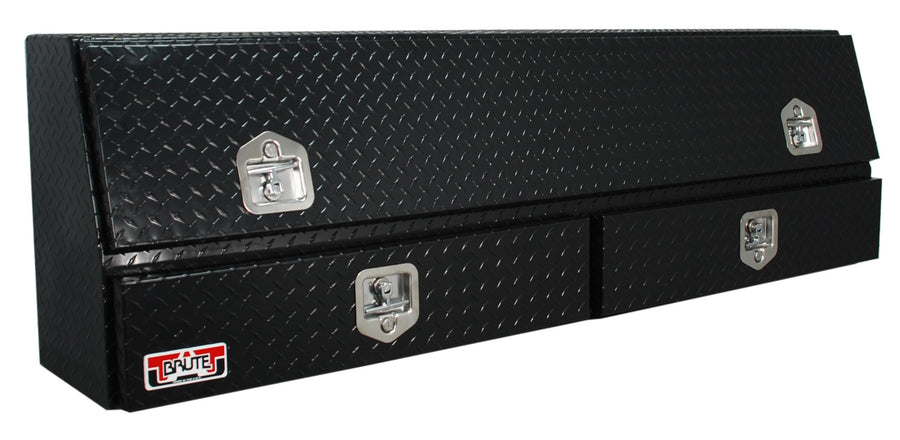 Truck Accessories Unique - TBS200-72-BD-BT - 72IN CONTR TOPSIDER W/DRAWERS & DOORS COMM CLASS-BLACK TEXTURE COAT