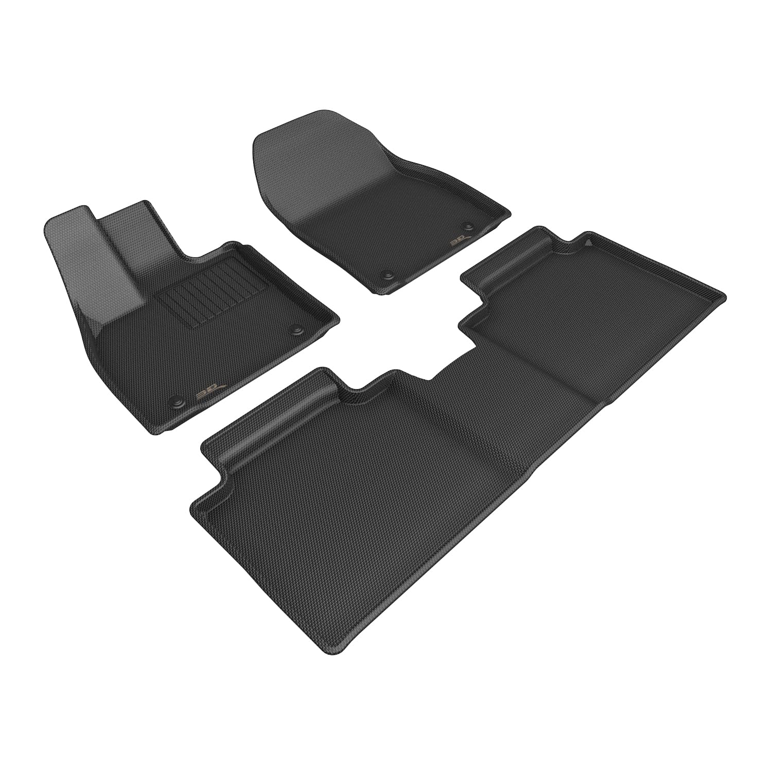 Kagu Floor Mat 3D MAXpider Custom Fit (Black) Compatible with Lexus RZ 2023-2024 - Full Set