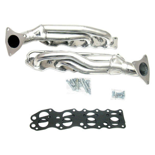 JBA 1-5/8" Shorty Stainless Steel Silver Ceramic Exhaust Header for Toyota Tundra 5.7L 07-10 2012SJS