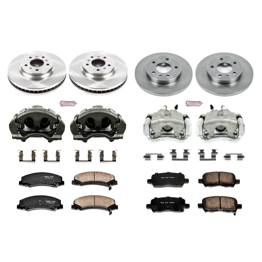 Power Stop KCOE5504 1-Click OE Replacement Brake Kit with Calipers For Chevrolet Impala Autospecialty 2011-2013, Chevrolet Impala Limited 2014-2016 [Model Specific]