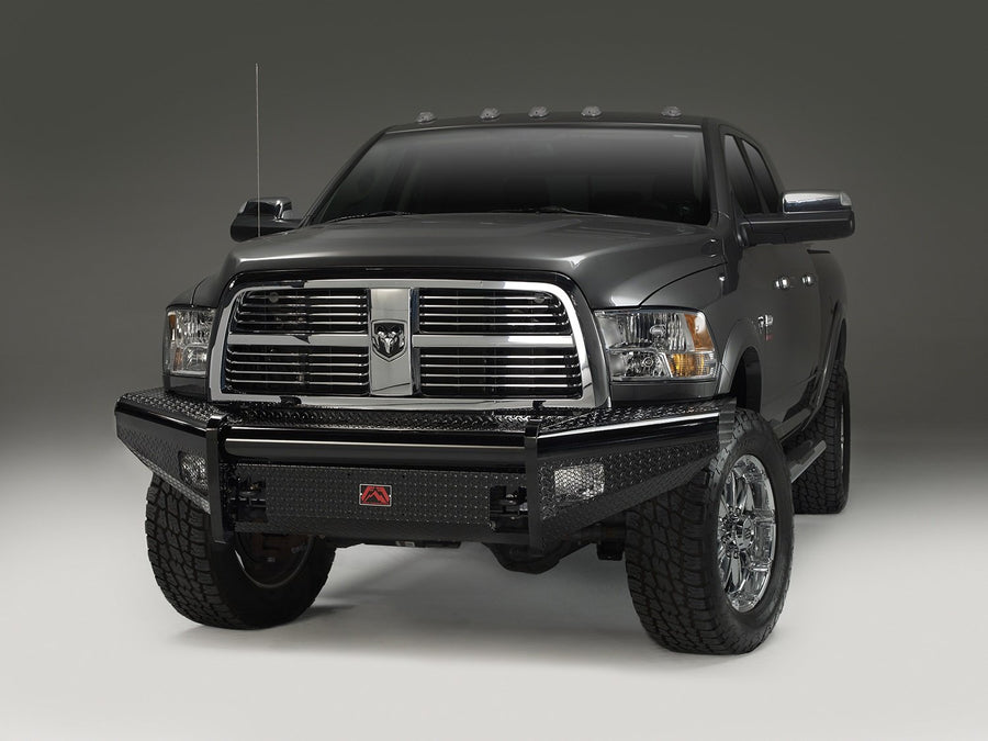 Black Steel Front Ranch Bumper Fab Fours DR06-S1161-1 2 Stage Black Powder Coated w/o Full Grill Guard Incl. Light Cut-Outs