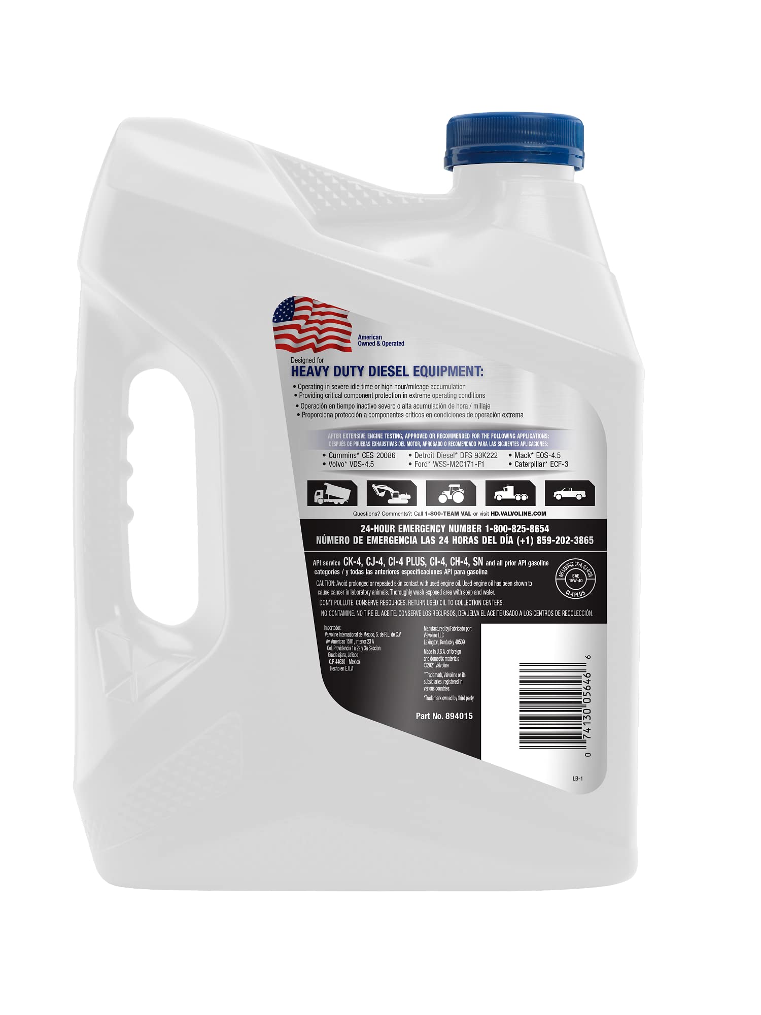 All Terrain Valvoline 15W-40 Heavy Duty Diesel Engine Oil 1 GA