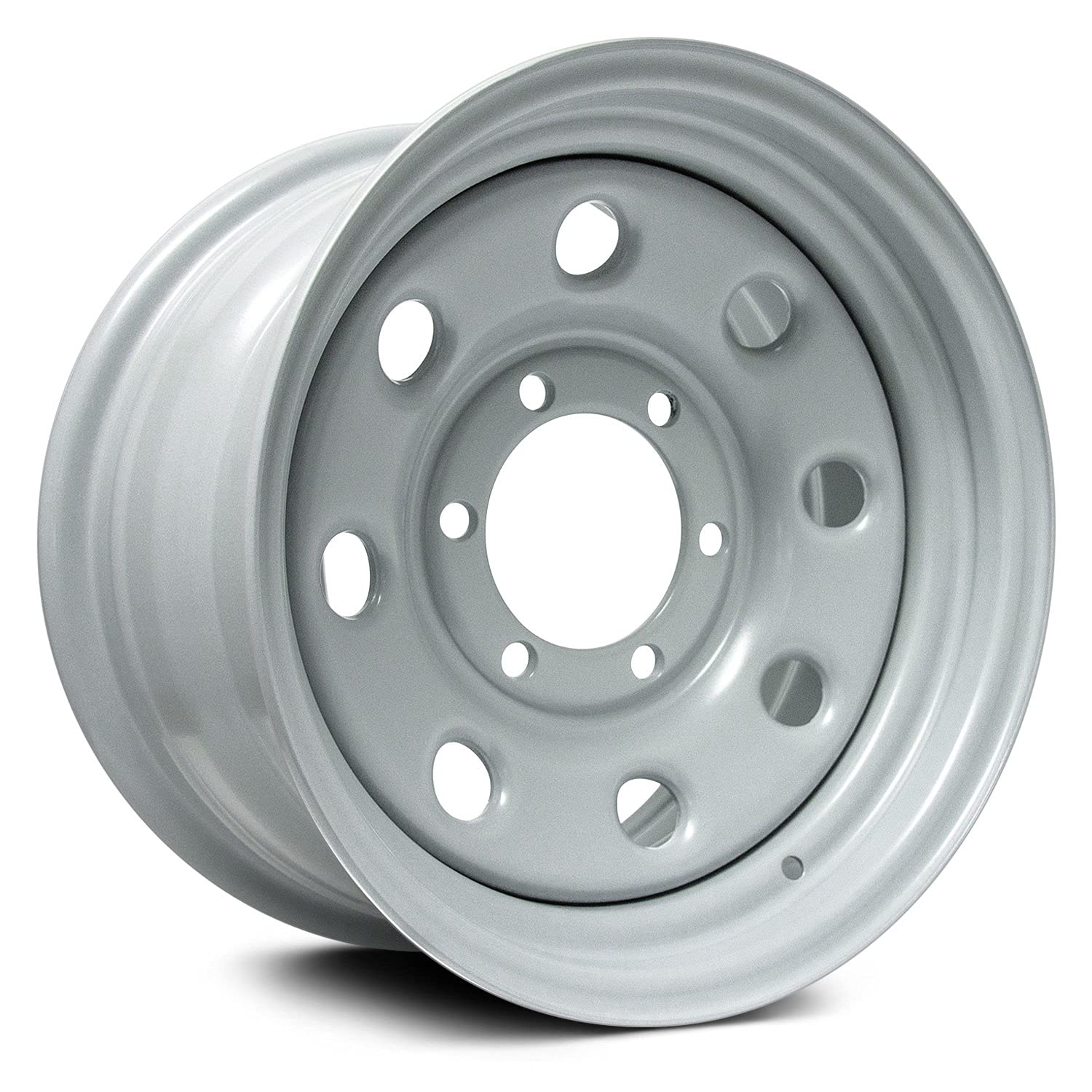 15" STEEL WHEEL RT 6 LUG X99120N Custom Wheel - 15x7, 10 Offset, 6x139.7 Bolt Pattern, 108mm Hub - Gray Rim