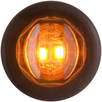 Optronics Led 3/4 Rnd C/M Amb Marker Lt Amber 2 Diode W/Grmt