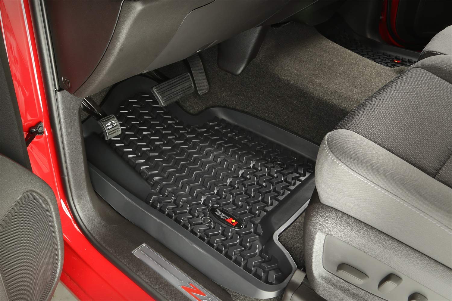 12987.10 Rugged Ridge Floor Liner Set44; 4 Piece44; Black44; 1997-2006 Wrangler TJ And 2004-2006 LJ