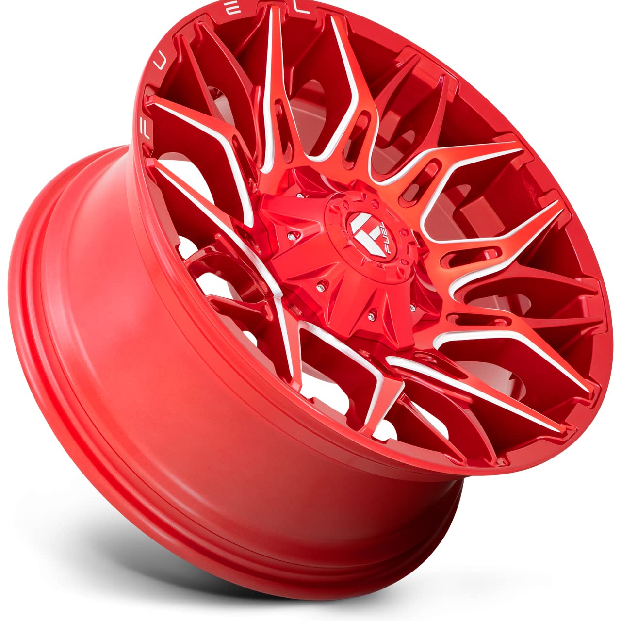 Fuel 1PC D771 TWITCH 22X12 5X114.3/5X127 Candy Red Milled Rim Wheel