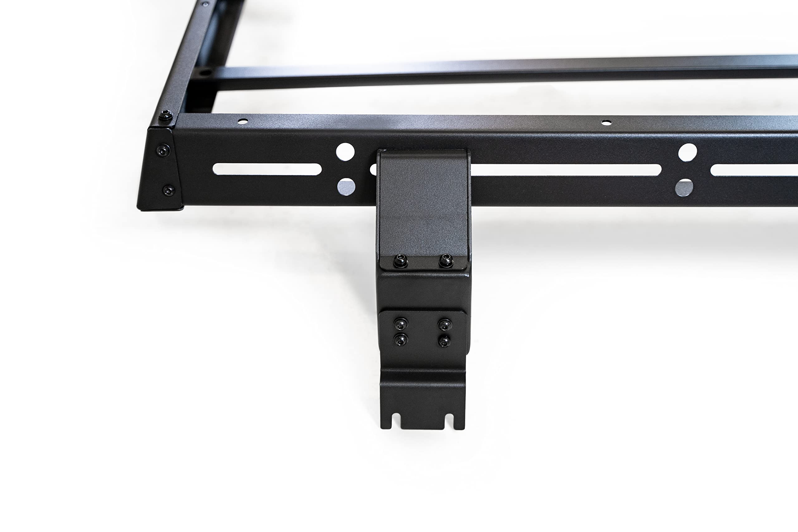 Half-Length DV8 Offroad Roof Rack Compatible with 2007-2018 Jeep Wrangler JK 4-Door | Bolt-On Installation | Multiple Tie Down Points | 200 lb Capacity | Multiple Accessories