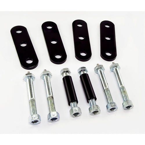 Rugged Ridge Suspension Leaf Spring Shackle Kit 18265.06, Front, HD, Greaseable; 76-86 CJ