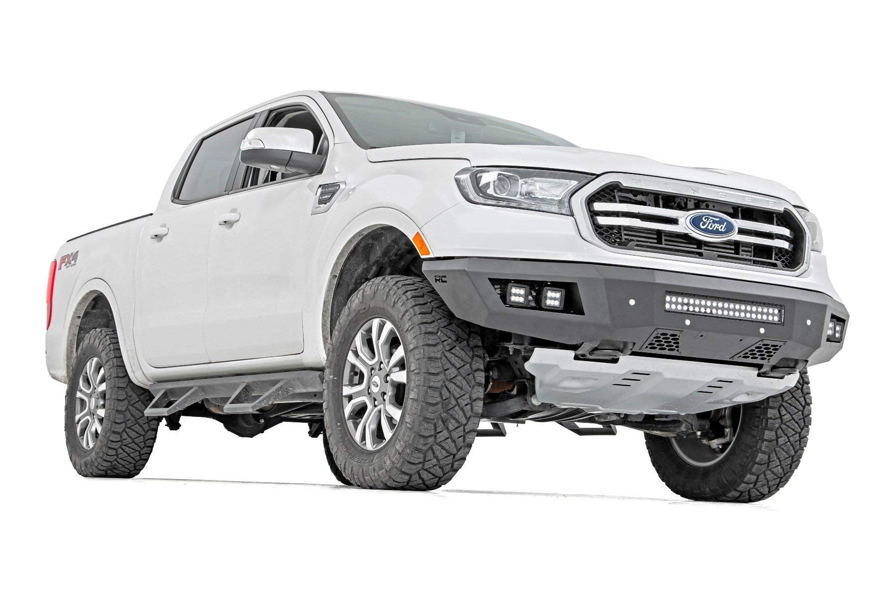 Rough Country Front Heavy Duty Bumper w/LEDs for 19-24 Ranger - 10759