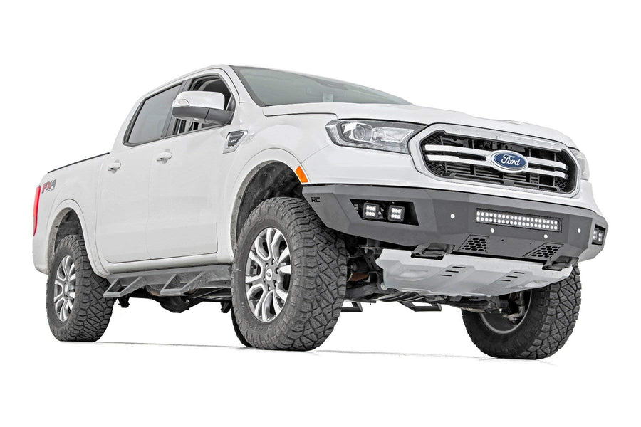 Rough Country Front Heavy Duty Bumper w/LEDs for 19-24 Ranger - 10759