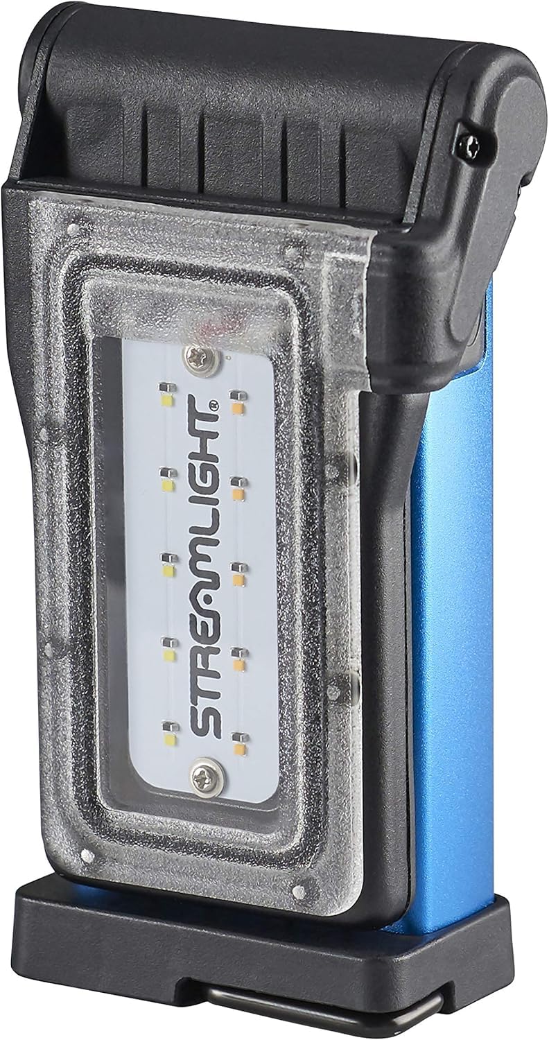 Flipmate Streamlight 61502 500-Lumen USB Rechargeable Multi-Function Compact Work Light, Blue