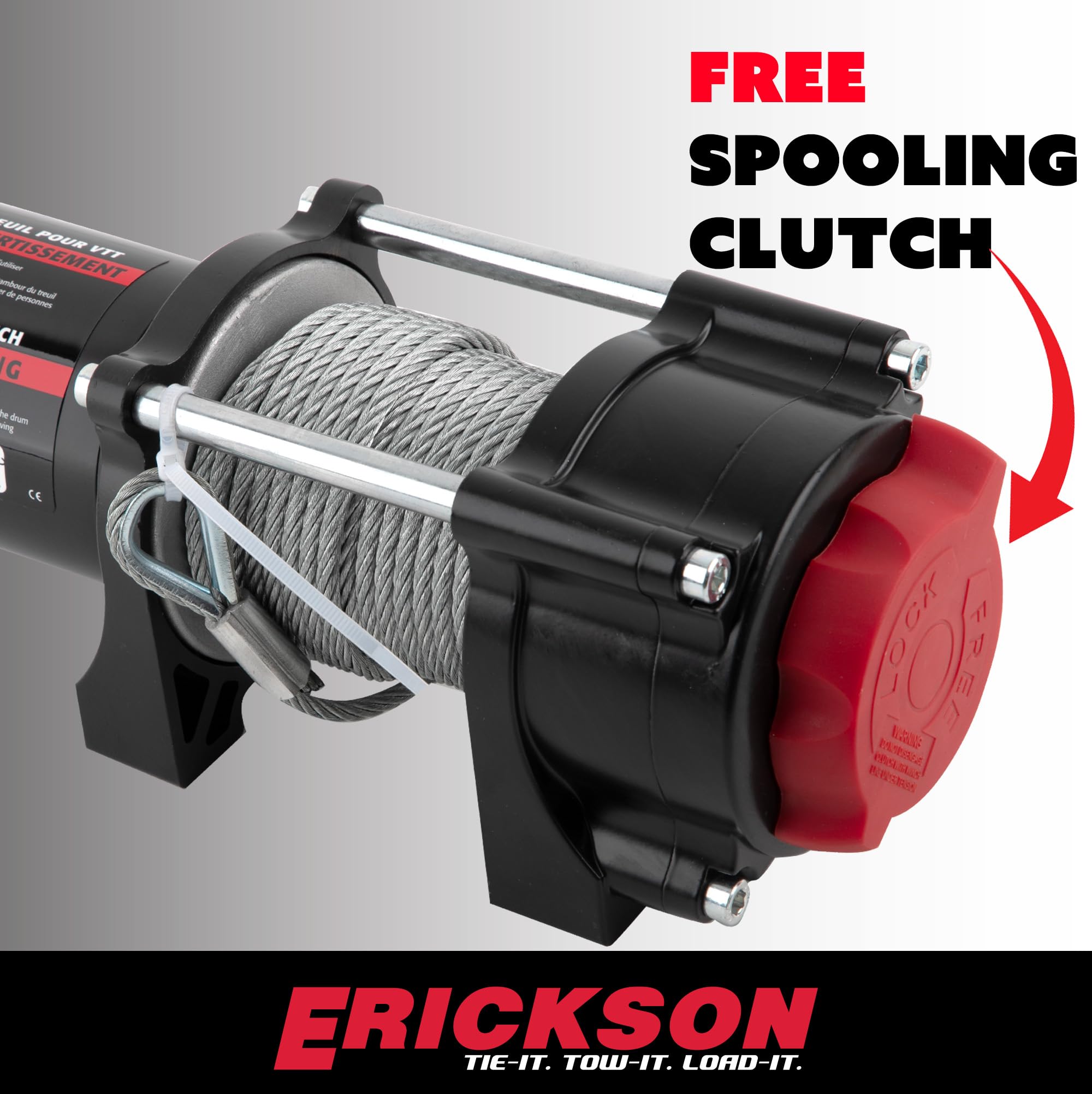 12-Volt Erickson DC 50 ft. 3000 lb. Electric Winch 06424