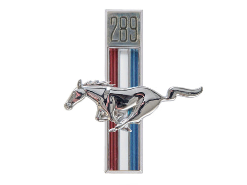 C7ZZ-16229-C Scott Drake 1967-1968 289 Running Horse Fender Emblem LH