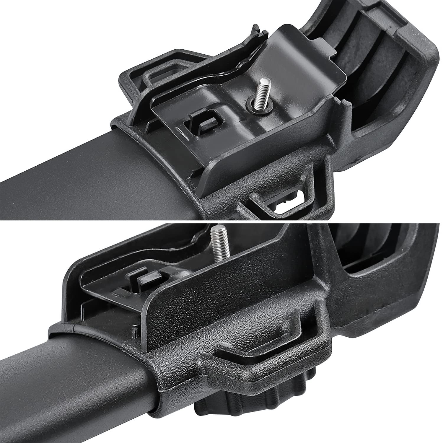 Aluminum Spec-D Tuning Factory Silver Top Roof Rack Side Rails Bar Compatible with 2007-2017 Jeep Patriot