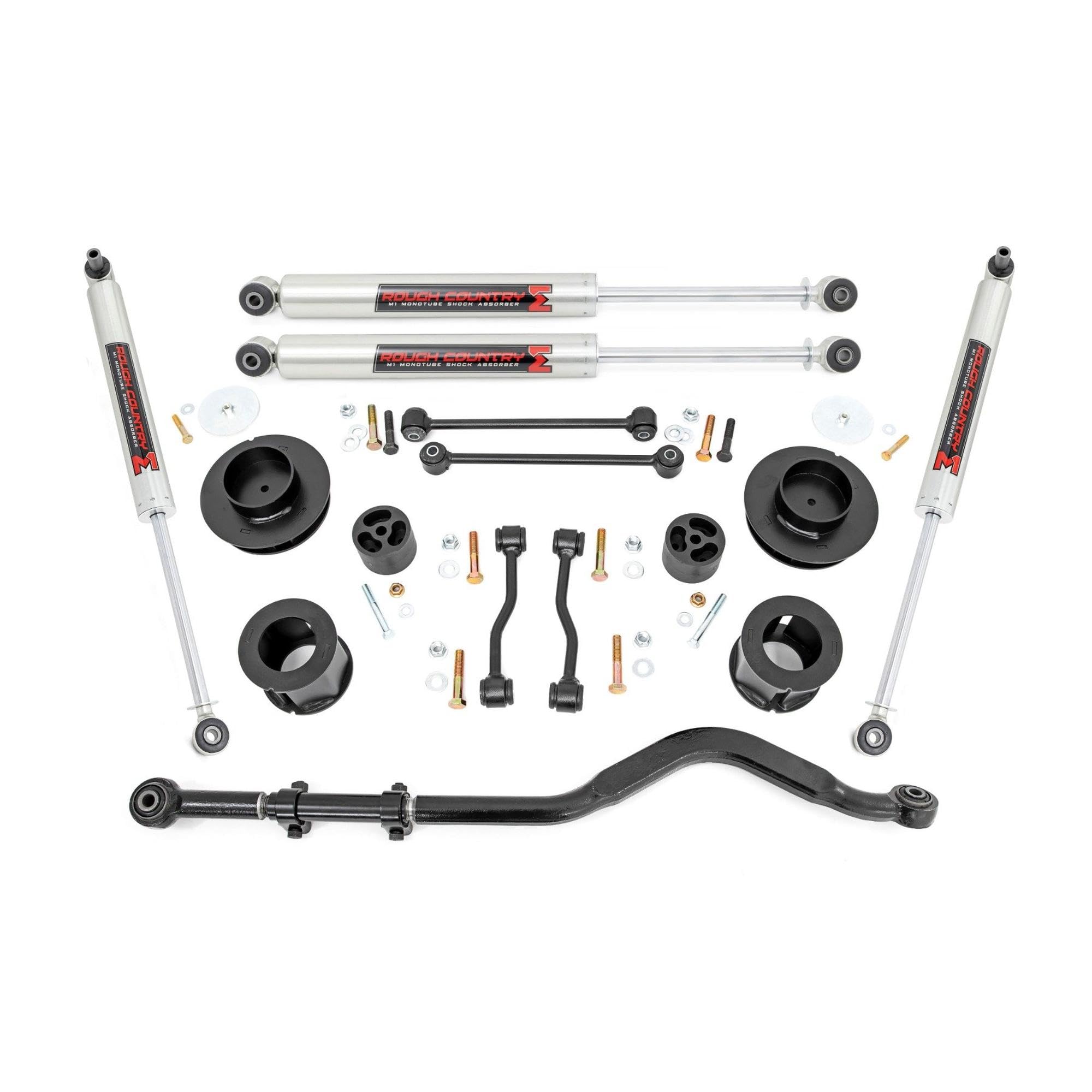 3.5" Rough Country Lift Kit w/M1 Shocks for 20-24 Jeep Gladiator JT 4WD - 63740