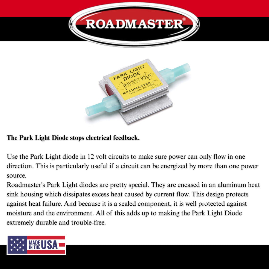 Park Light Diodes Roadmaster 690 Pack of 1 Compatible with Towed Vehicle Lighting Systems | Prevents Electrical Feedback Between Motorhome and Towed Vehicle Lighting Systems