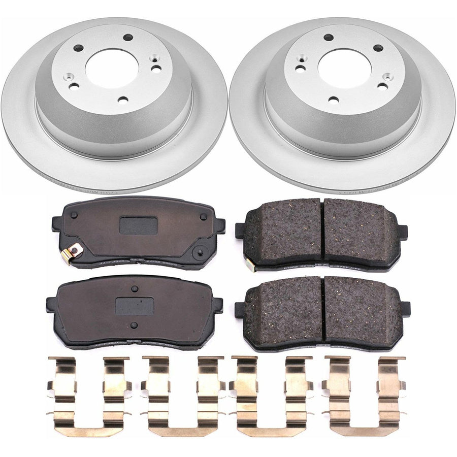 Power Stop CRK7213 Z17 Evolution Geomet Coated Brake Kit Rear For Kia Sedona 2015-2021 [Model Specific]