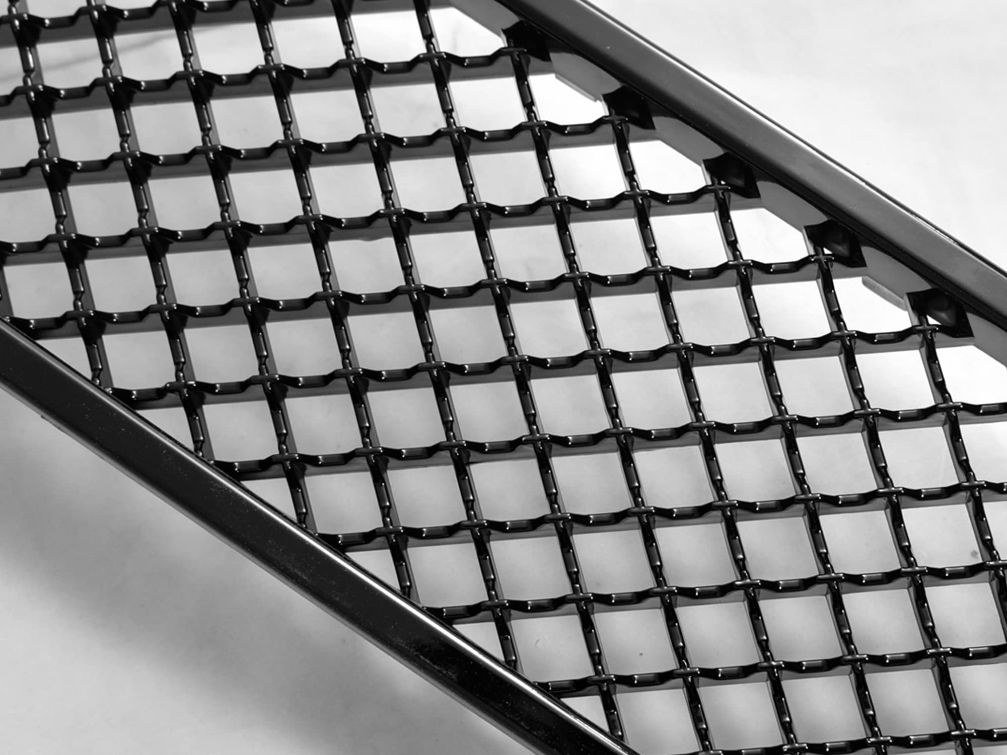 7146969 Armordillo USA Mesh Front Hood Grille - Gloss Black Fits 2007-2014 Chevy Avalanche