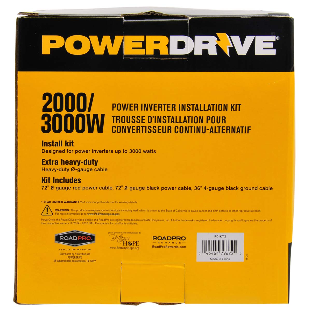 Installation Kit PowerDrive for 2000-3000 Watt Power Inverter