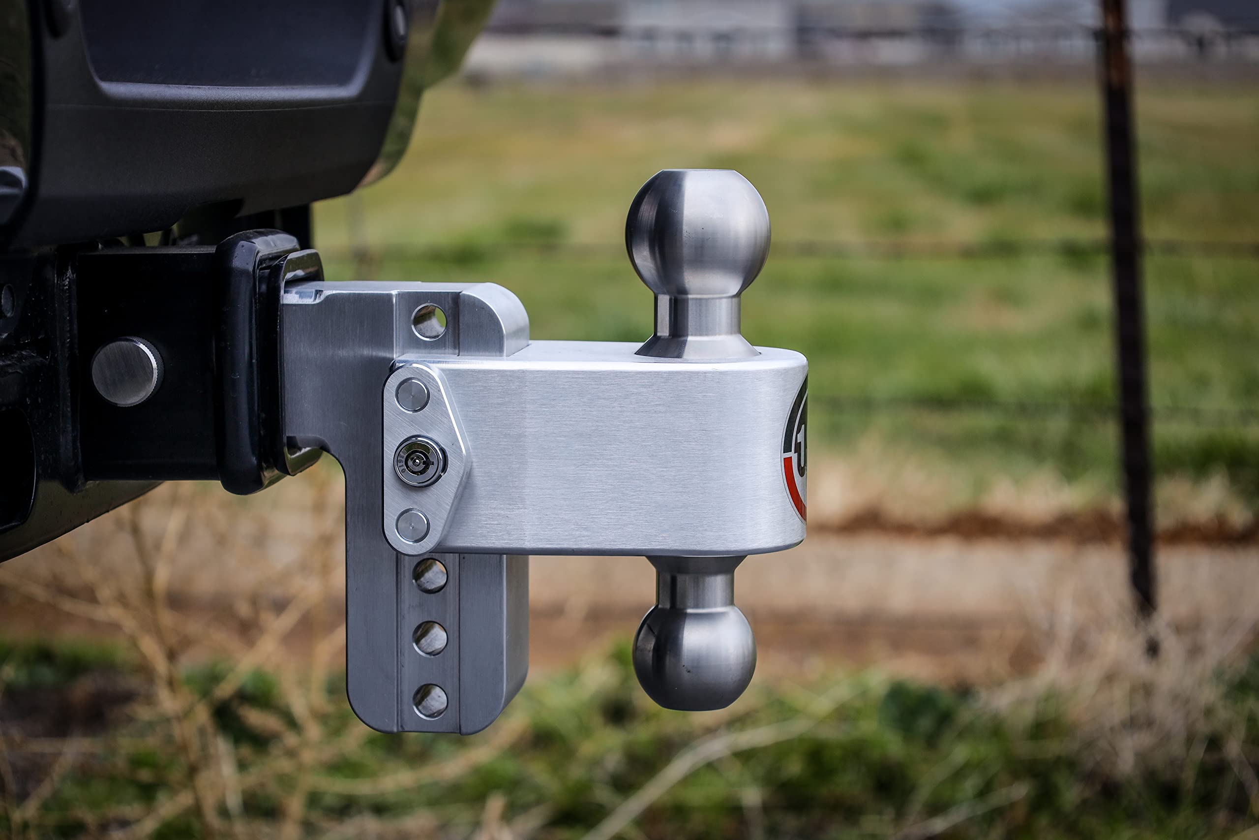Safe Load Weigh Safe BW Gooseneck Ball Hitch - Premium Tow Hitch for Trailers - Built-in Tongue Weight Gauge - 30,000 lbs GTW, 7,500 Tongue Weight, 2-5/16" Stainless Steel Tow Ball