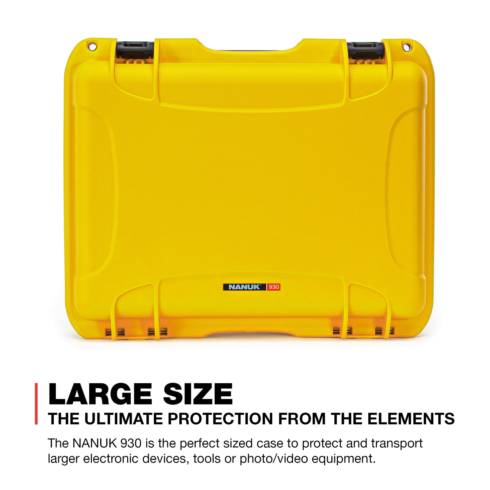 Waterproof Nanuk 930 Hard Case with Padded Dividers - Yellow