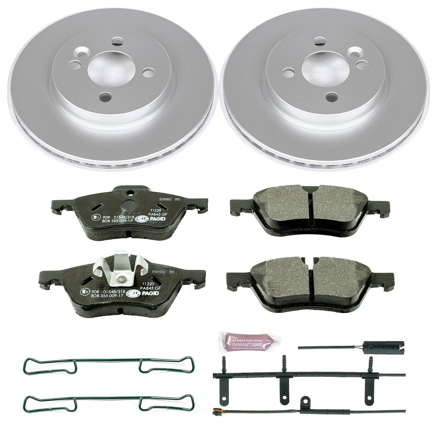Euro-Stop Power Stop ESK5780 Brake Kit For Mini Cooper Front 2007-2008 [Model Specific]