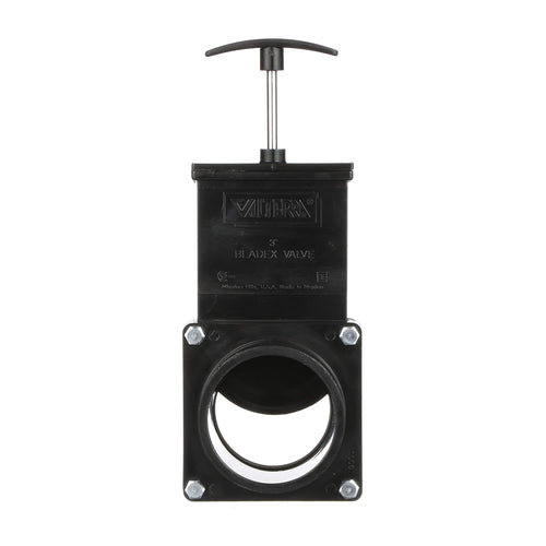 ABS Gate Valve Valterra for RV, Camper, and More - 3-Inch Hub x Spigot Connection