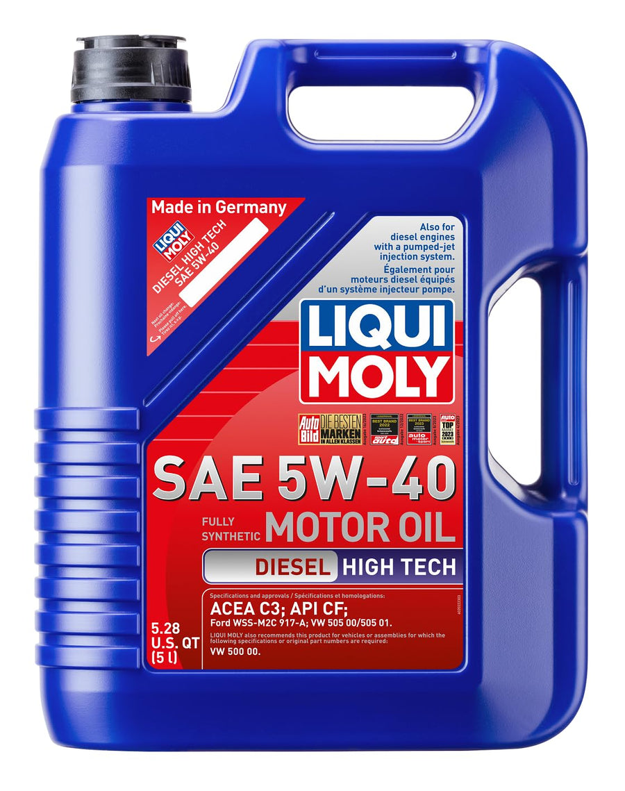 Diesel High Tech LIQUI MOLY SAE 5W-40 | 5 L | Fully synthetic engine oil | SKU: 2022