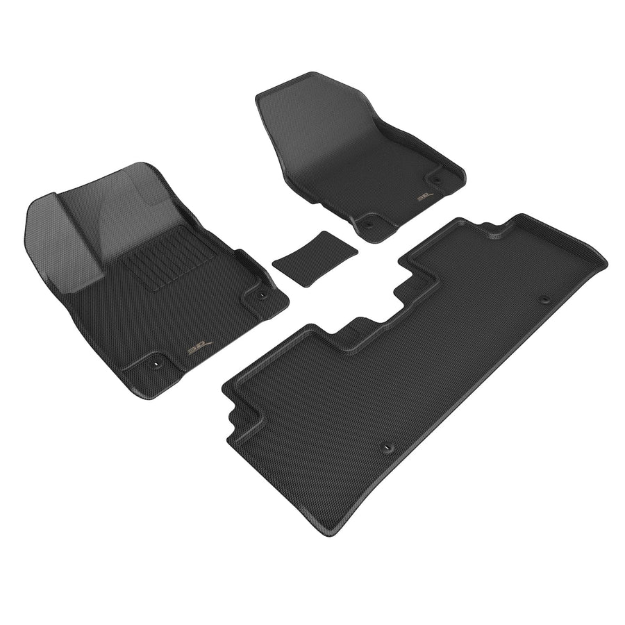 Kagu Floor Mat 3D MAXpider Custom Fit (Black) Compatible with Kia EV6 GT 2023-2026 - Full Set