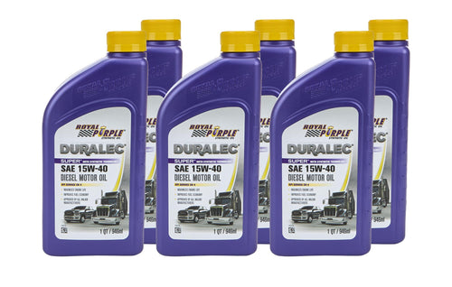 Royal Purple API-Licensed Heavy Duty CJ-4 SAE 15W-40 High Performance Synthetic Motor Oil - 6PK, 1 Quart