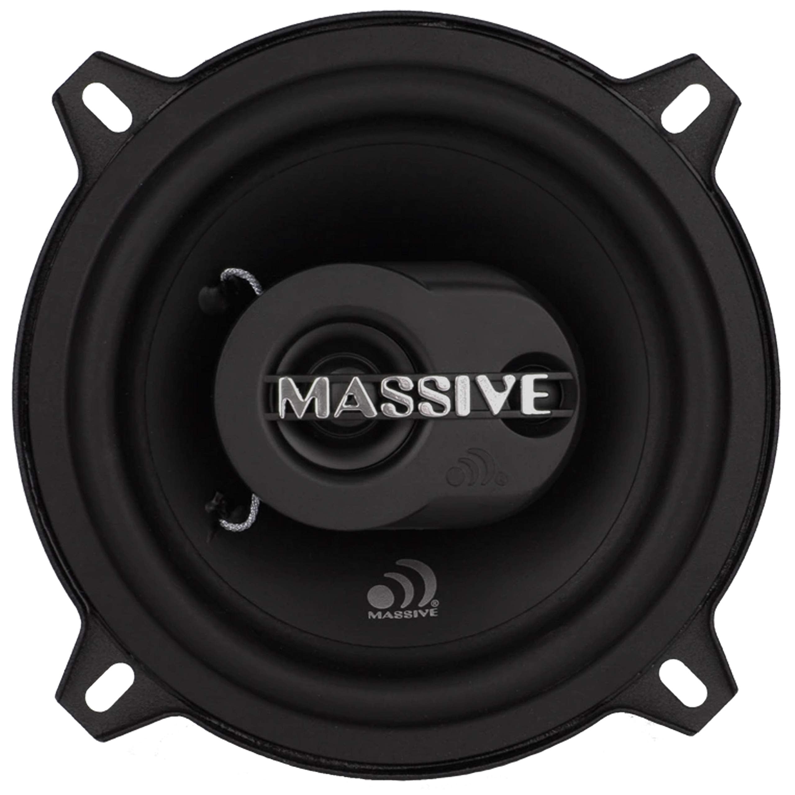 5.25" Massive Audio MX5 | Coaxial 2-Way Car Speakers | 140 Watts Max | Premium Sound, Shallow Mount Design | High-Efficiency Mid-Bass Driver & Silk Dome Tweeter | Easy OEM Upgrade