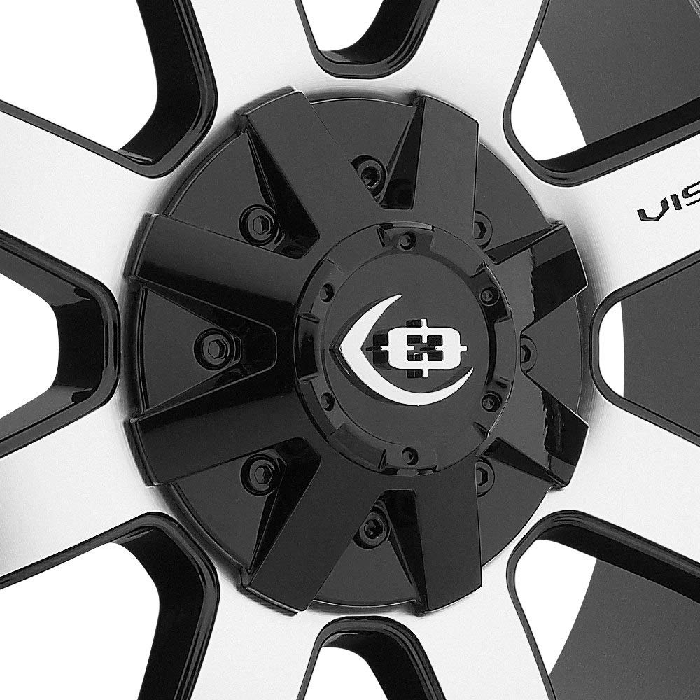 Valor Vision 413 Gloss Black Machined Face Wheel with Machined Finish (17x8.5"/8x165.1mm)