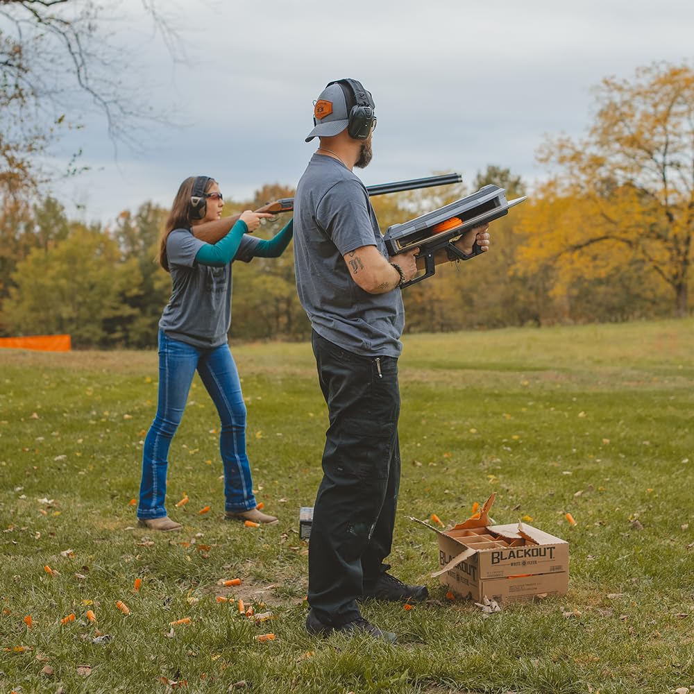Caldwell Pull-pup Claymore with Handheld Design, Dual Grip Safeties, and Adjustable Spring Tension for Clay Shooting, Shooting Sports, Hunting