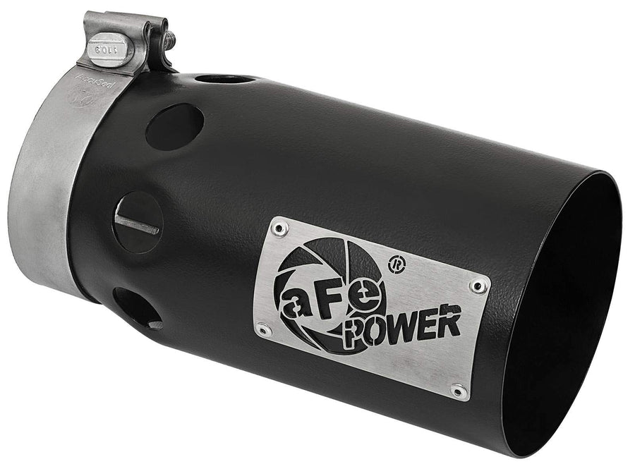 Rebel XD Series aFe Power Black Stainless Steel Exhaust Tip (4in 409)