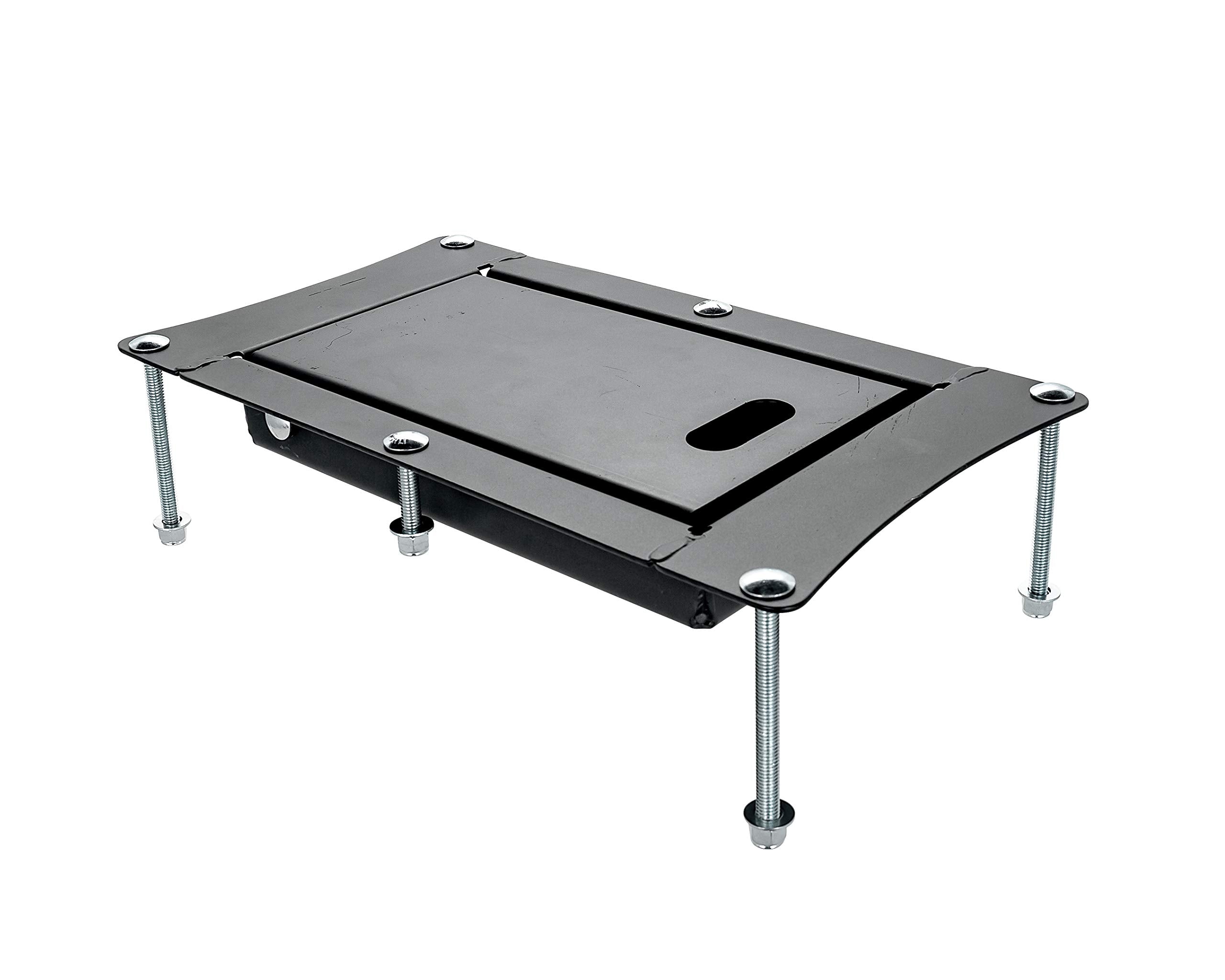 Recessed Camco Motorcycle Wheel Chock - Accommodates Most tire Sizes - Constructed of Powder-Coated Steel (66101)