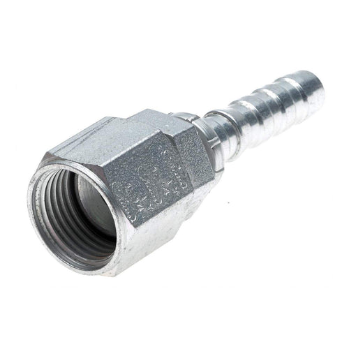 GlobalSpiral Couplings Gates 16GS-20FJX, Female JIC 37° Flare Swivel, Zinc Plated Carbon Steel, 4.53", 1" ID