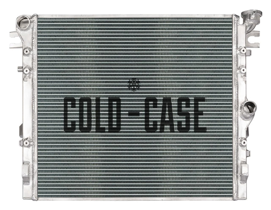 COLD - CASE Radiator Cold Case, XD, 28.75 in W x 21.656 in H x 2.5 in D, Passenger Side Inlet, Passenger Side Outlet, Aluminum, Polished