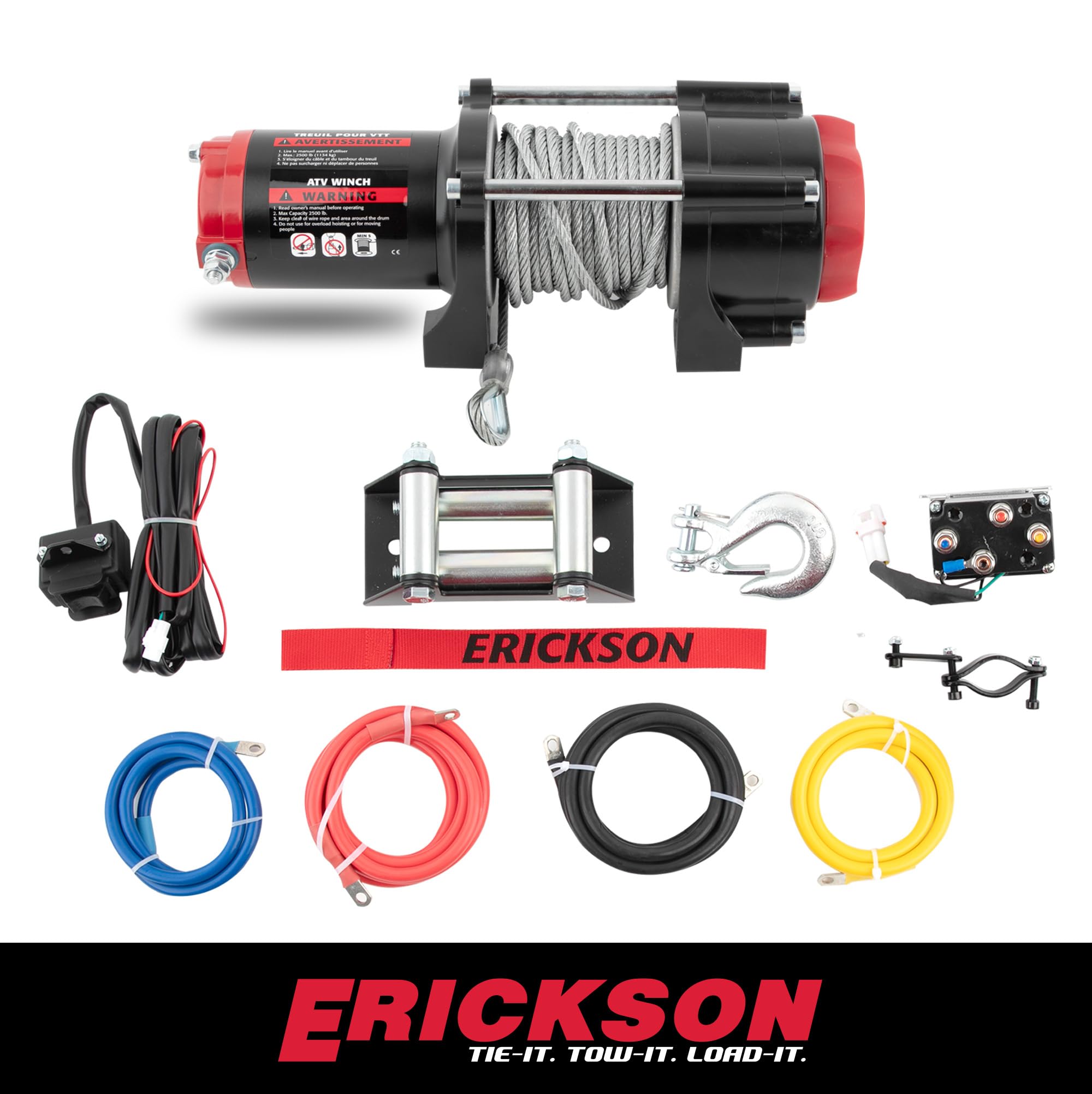 12-Volt Erickson DC 50 ft. 2500 lb. Electric Winch 06422