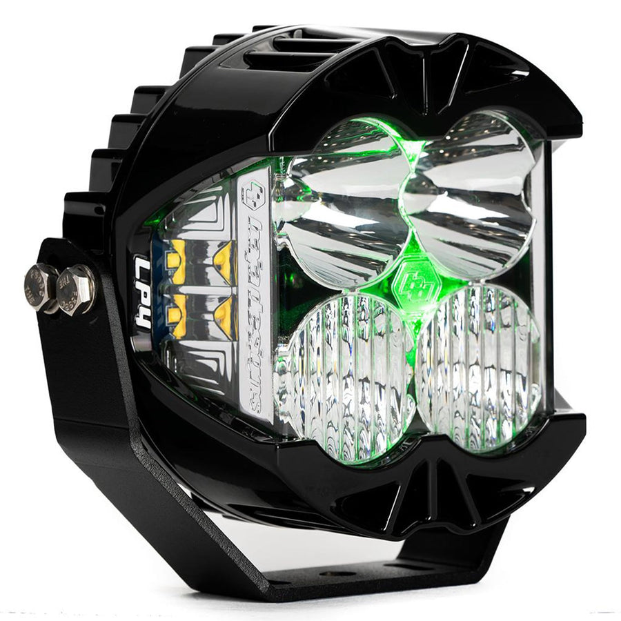 LP4 Pro Baja Designs LED Light Pod with Backlight - Universal Fit, Lifetime Protection (Driving/Combo; Green)