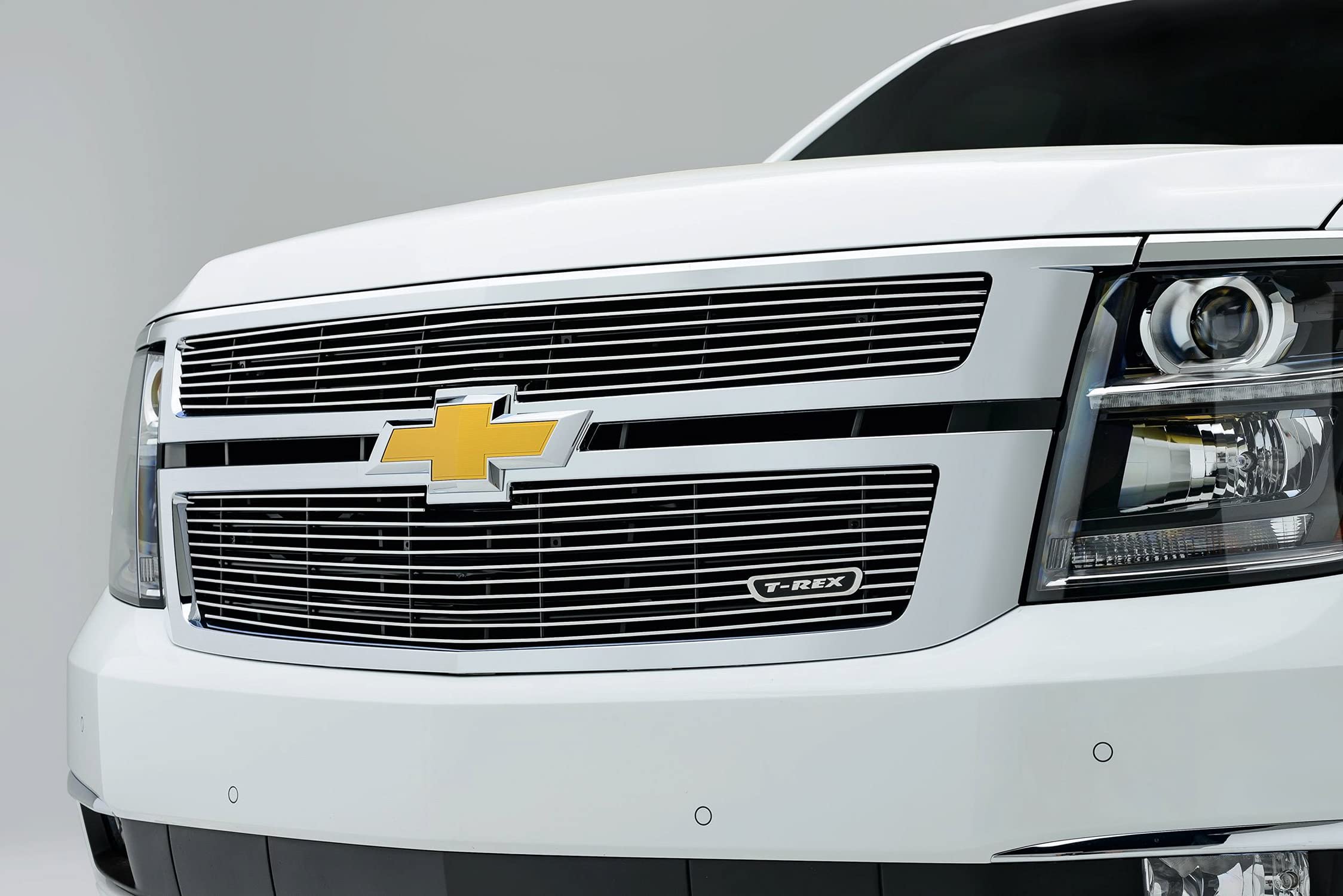 T-Rex Grilles Billet Grille, 2015-2020 Suburban, Tahoe LT, LTZ Polished, 2 Pc, Overlay - PN #21055