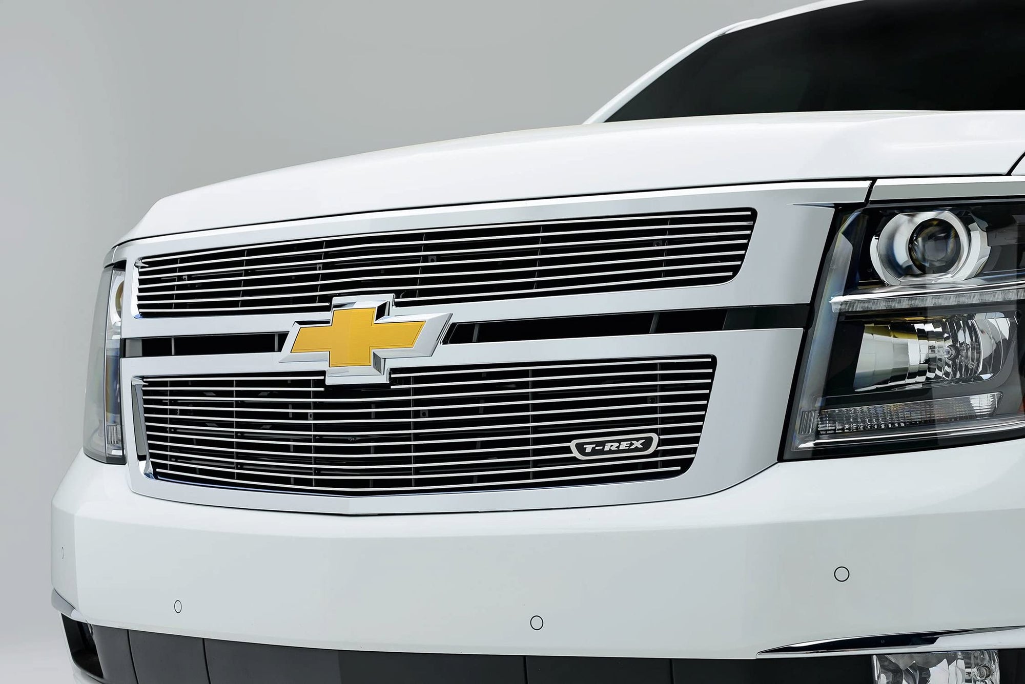 T-Rex Grilles Billet Grille, 2015-2020 Suburban, Tahoe LT, LTZ Polished, 2 Pc, Overlay - PN #21055