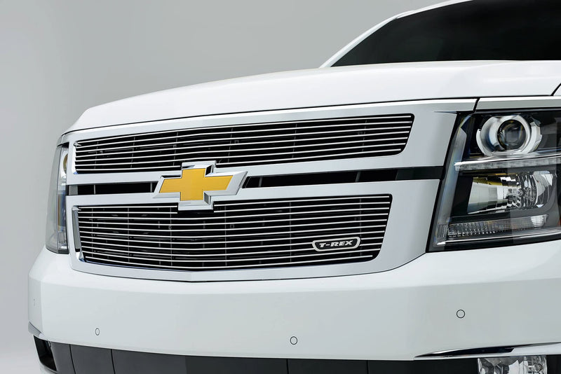 T-Rex Grilles Billet Grille, 2015-2020 Suburban, Tahoe LT, LTZ Polished, 2 Pc, Overlay - PN #21055