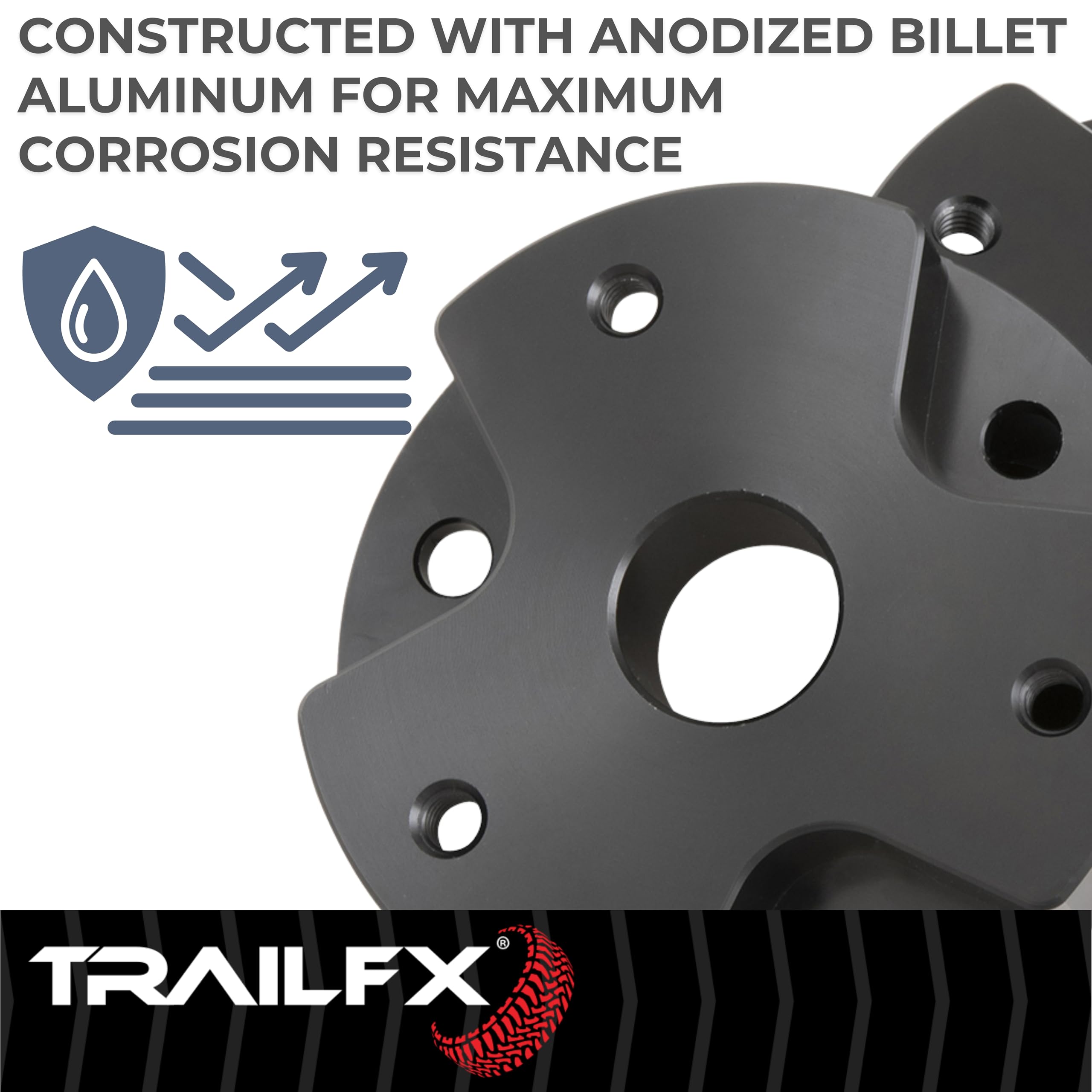 TrailFX Leveling Kit 2 Inch Lift for Ram 1500 2009-2018 Aluminum Strut Assembly Billet Spacers with Installation Hardware TrailFX D20LL7