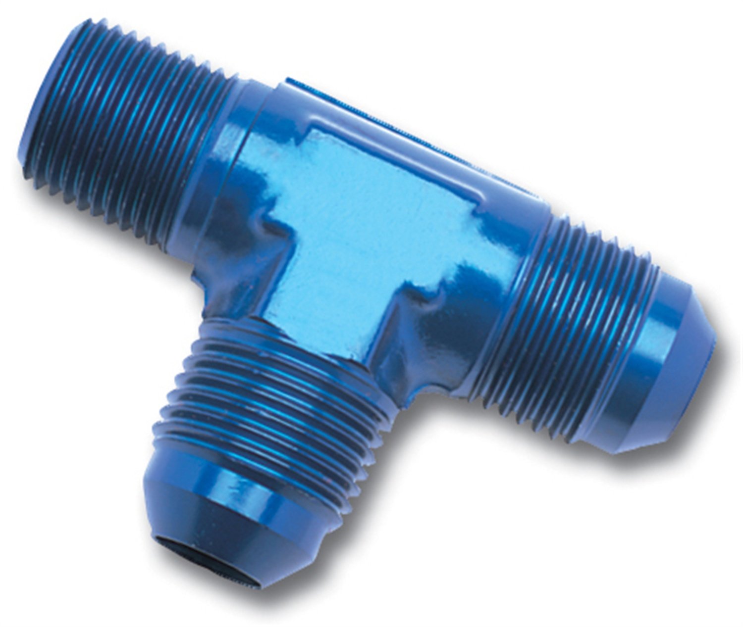 661140-10 Edelbrock/Russell AN Flare to Pipe Tee Adapter Fitting